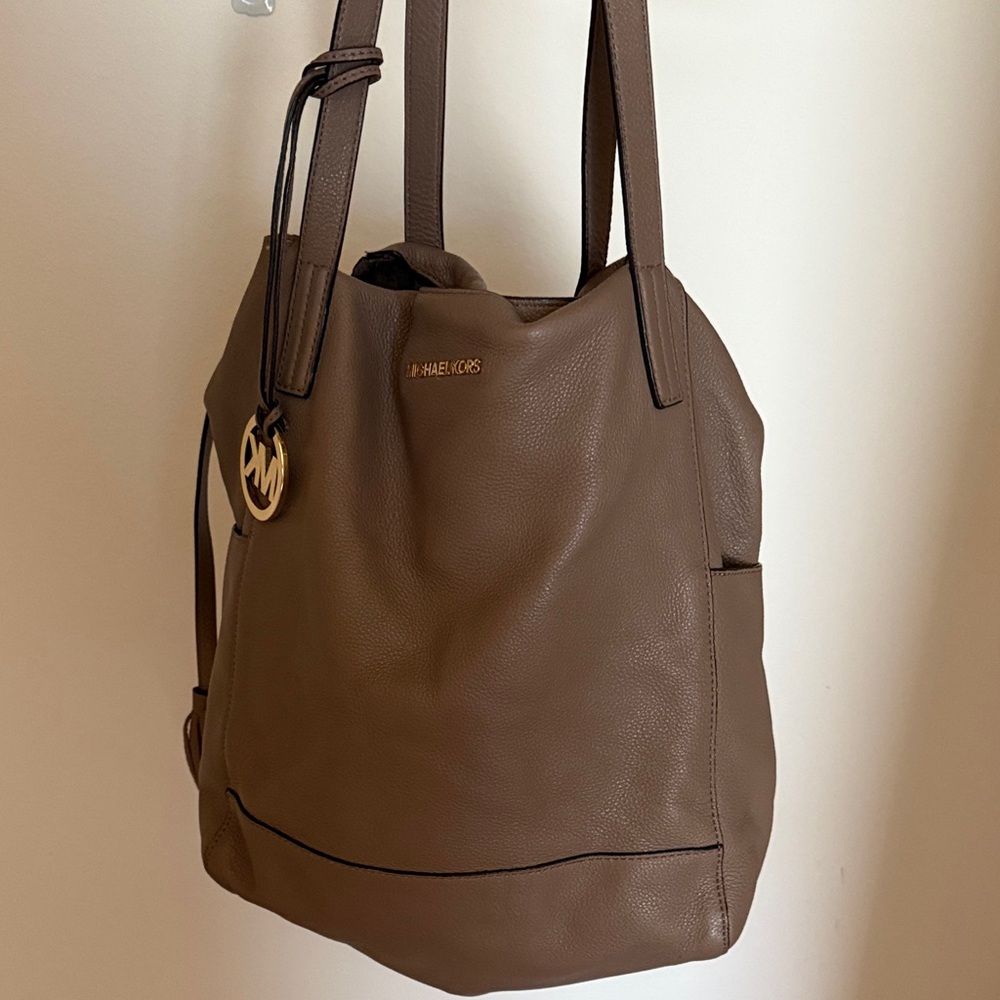 Michael Kors Tan Leather Shoulder Bag